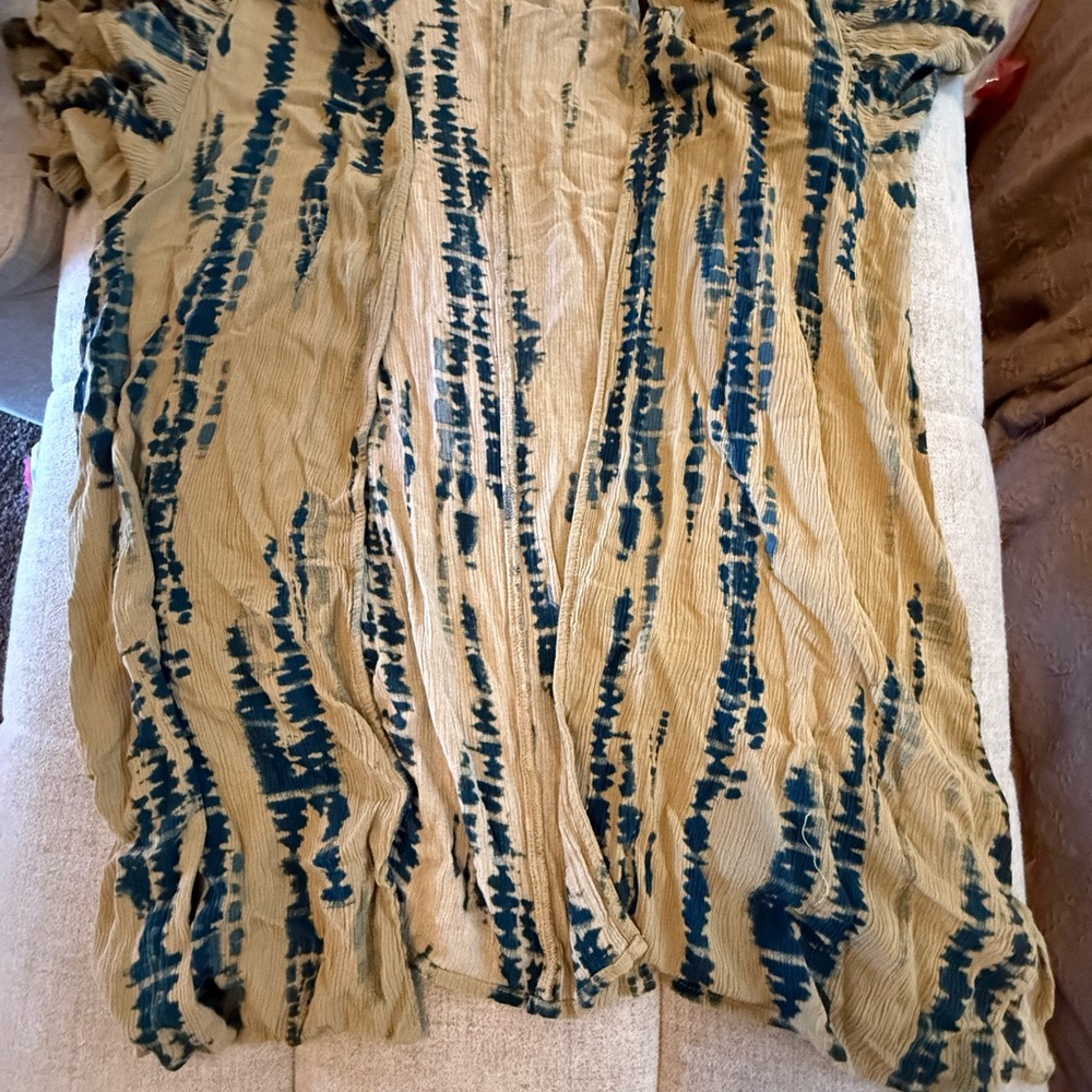 Maurices Green and Blue Cardigan